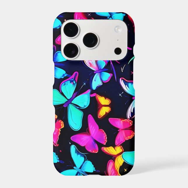 Neon Butterfly Pattern (Back)