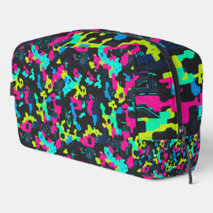 Neon Camouflage Pattern Dopp Kit