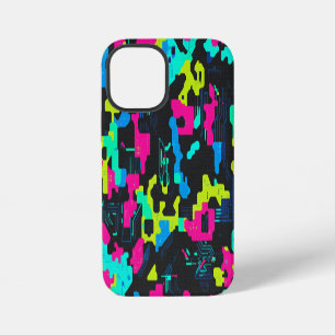 Neon Camouflage Pattern iPhone 12 Mini Case