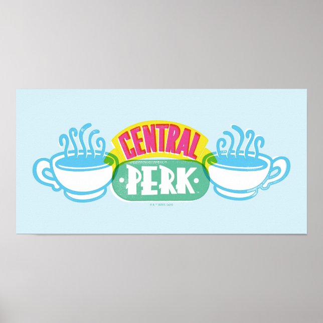 Neon Central Perk Logo Poster (Front)