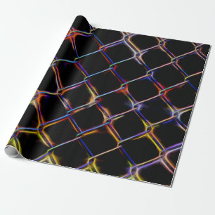 Neon Chain Link Wrapping Paper
