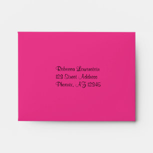 Neon Chalkboard Bat Mitzvah Envelope for RSVP Card