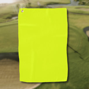 Neon Chartreuse Solid Colour   Trendy Colour Golf Towel