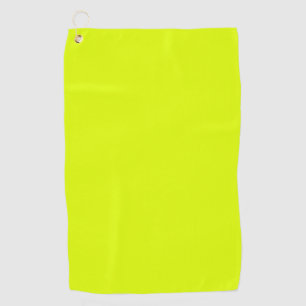 Neon Chartreuse Solid Colour Trendy Colour Golf Towel