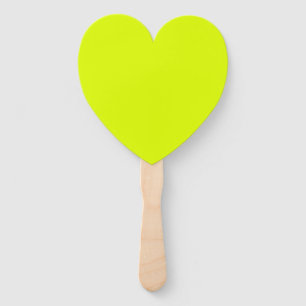 Neon Chartreuse Solid Colour   Trendy Colour Hand Fan