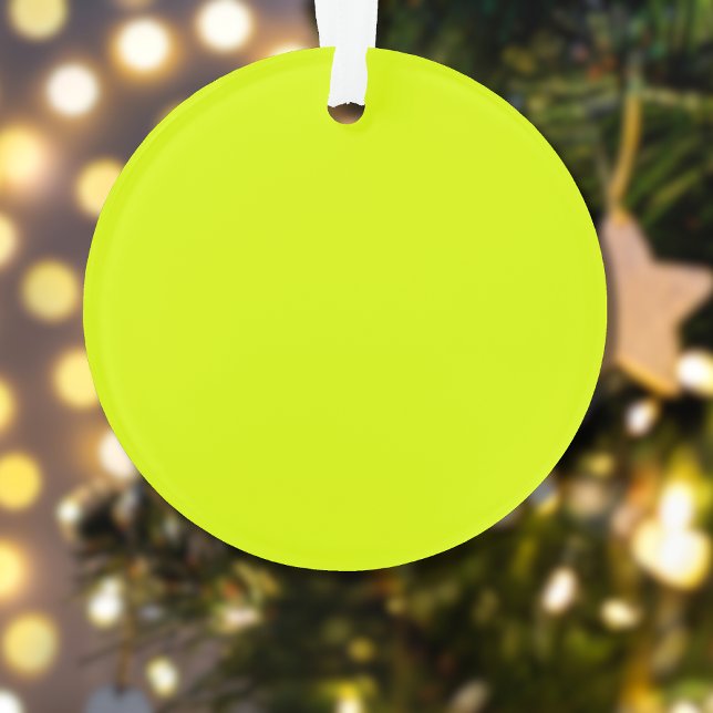 Neon Chartreuse Solid Colour | Trendy Colour Ornament (Creator Uploaded)