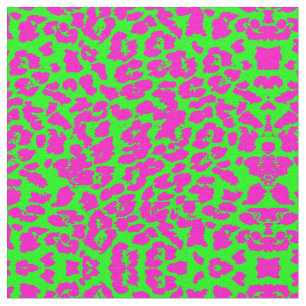 Neon Cheetah Abstract Fabric