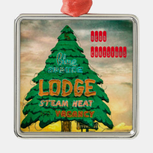 Neon Christmas Tree Ornament