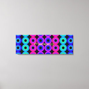 Neon Circles Canvas Print