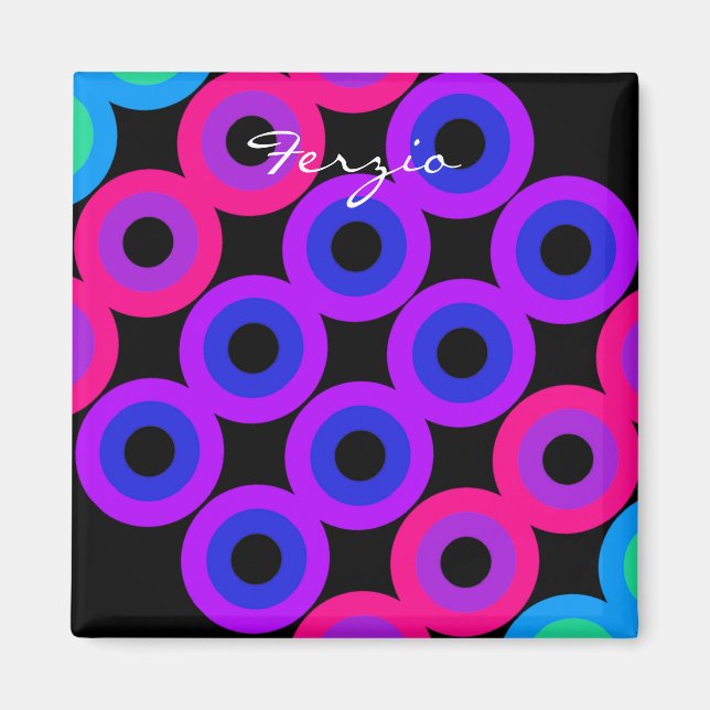 Neon Circles Magnet (Front)