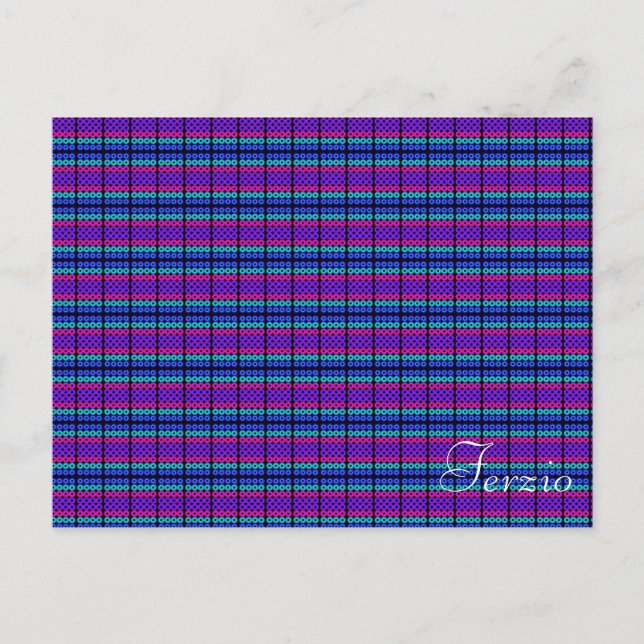 Neon Circles Postcard (Front)