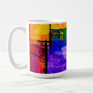 Neon City Colorfield Coffee Mug