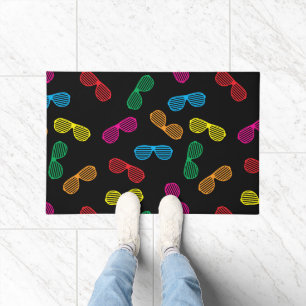 Neon Classic Sunglasses Pattern Doormat