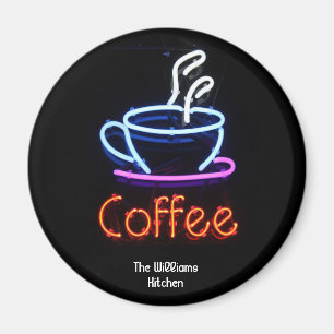 Neon Coffee Sign Magnet
