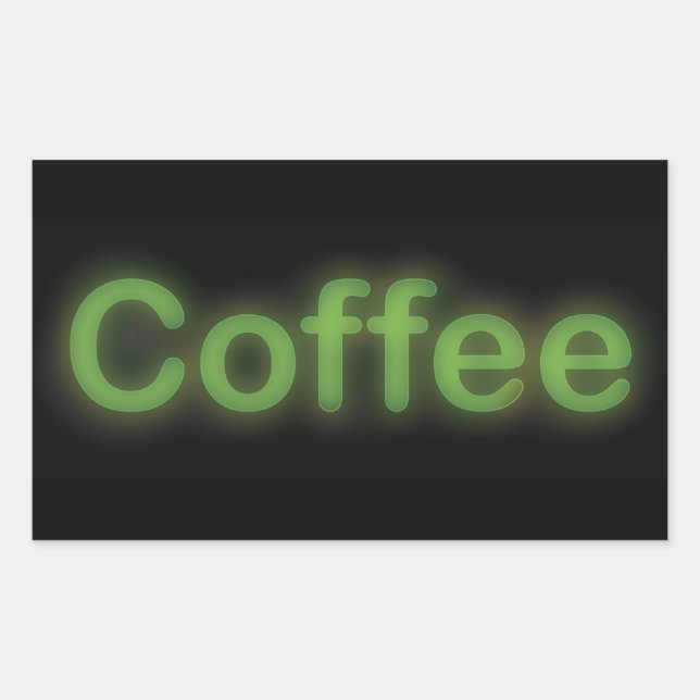 Neon Coffee Sticker (Front)