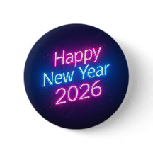 Neon Coloured 2026 Year Badge