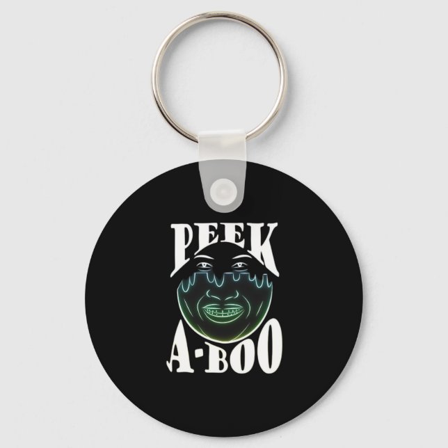 Neon Coloured Artwork - Peekabo Keychain (Front)