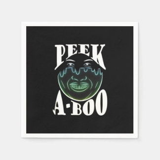 Neon Coloured Artwork - Peekabo Napkin