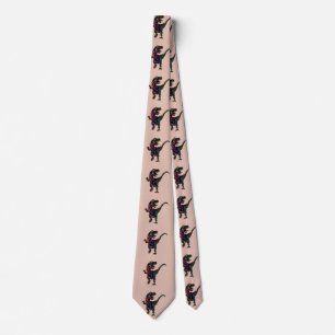 Neon Coloured Tyrannosaurus Rex Dinosaur Tie