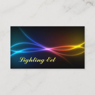 Neon Colours Business Cards Customize Title & Text