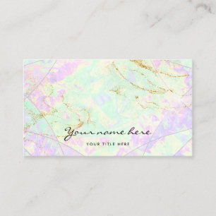 Neon Colours Gemstone Opal Texture Business Card