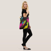 Neon Colours Retro Paint Splatter
