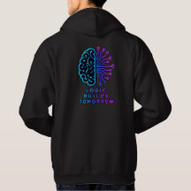 Neon Cosmic Brain Think Big Hoodie