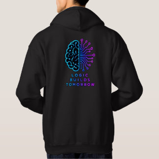 Neon Cosmic Brain Think Big Hoodie