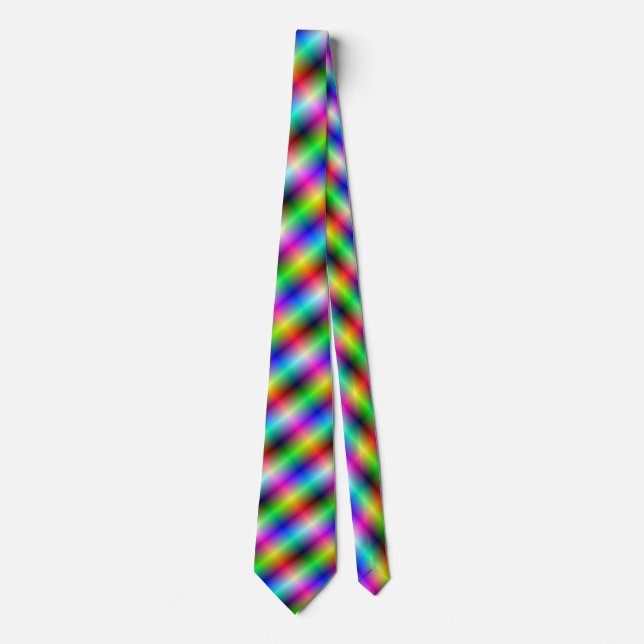 Neon Crosshatch Cravate (Devant)