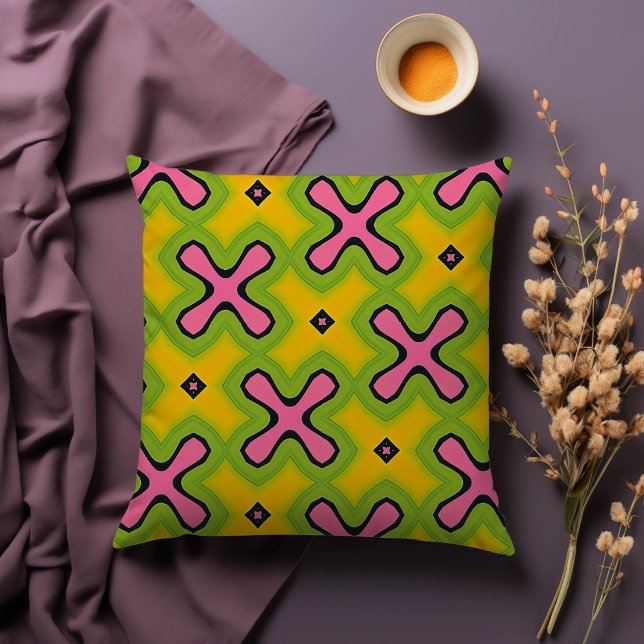 Neon Crossroads Throw Cushion (Creator Uploaded)