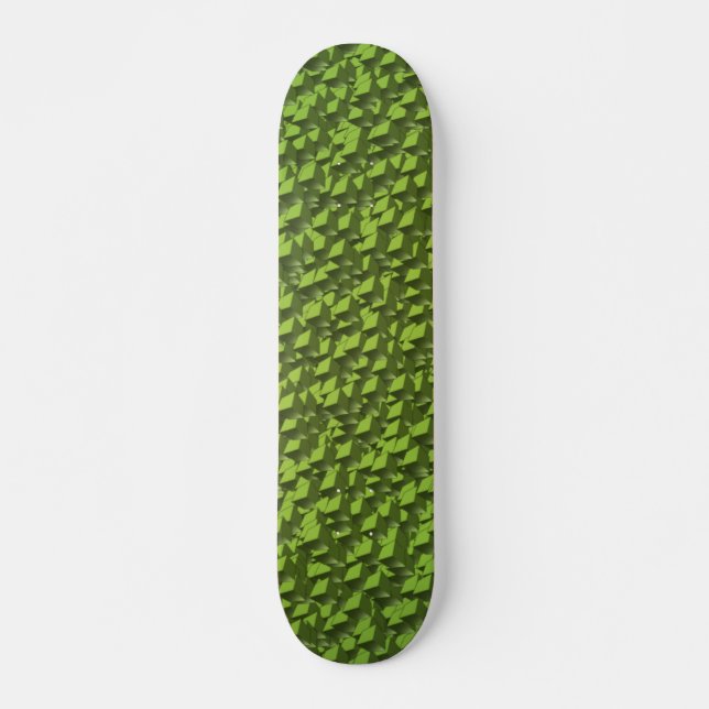 Neon Cubes Camo Skateboard (Front)