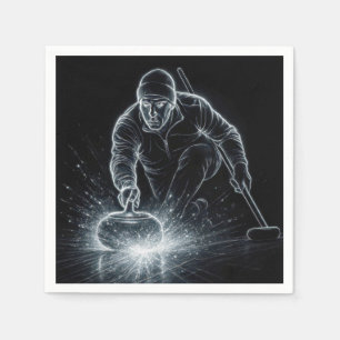 Neon Curling Sport with Dynamic Energy Napkin