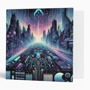 Neon Cyberworld Binder