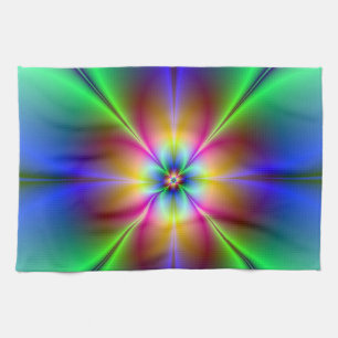 Neon Daisy Kitchen Towel