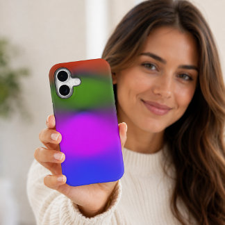 Néon de bleu, violet, vert et orange