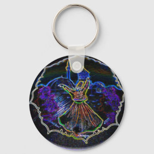 Neon Dervish Keychain