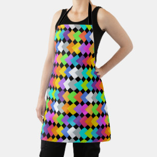 Neon Diamonds  Apron