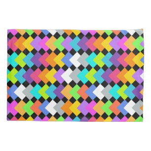 Neon Diamonds Pillowcase