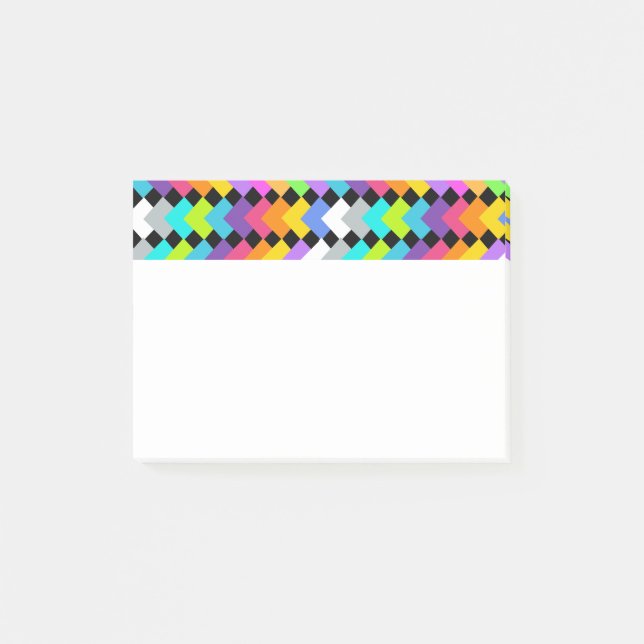 Neon Diamonds Post-it Notes (Front)