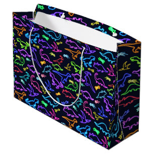 Neon Dinosaurs Large Gift Bag