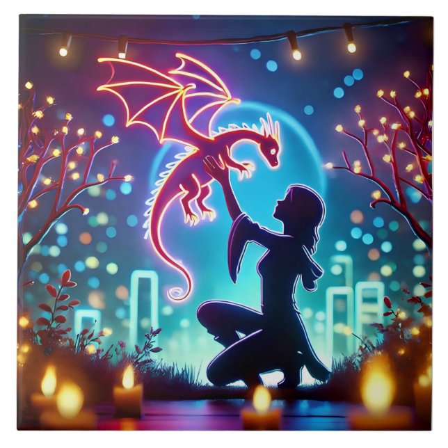  neon dragon trainer tile (Front)