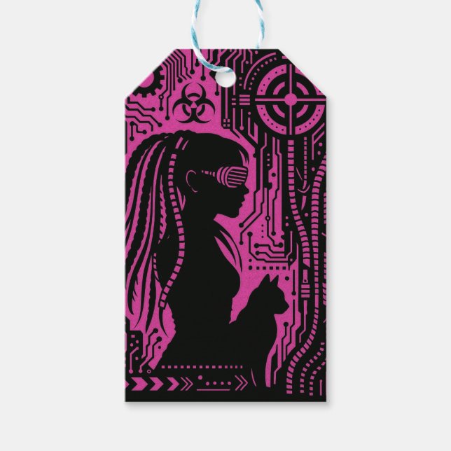 Neon Dread Protocol Gift Tags (Front)