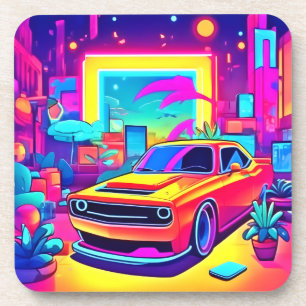 Neon Dream Car Escape Coaster