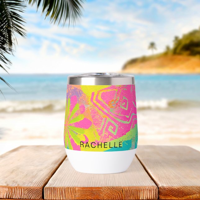 Neon Dreams Abstrait (Plage (pivotée))