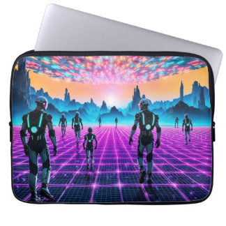 Neon Dreamscape Laptop Sleeve