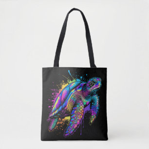 Neon Drift Tote Bag