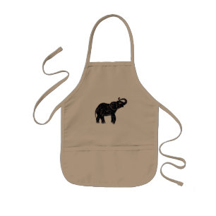 Neon Electric Elephant Kids Apron