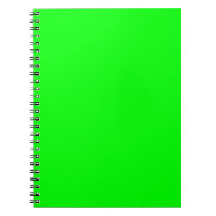 Neon Electric Green Solid Colour Classic Notebook