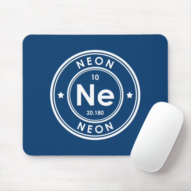 Neon Element Blue Mouse Pad (With Mouse)