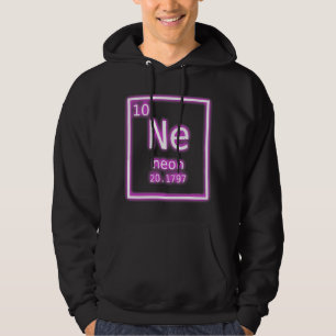 Neon Element Purple Periodic Table Chemistry Nerd Hoodie